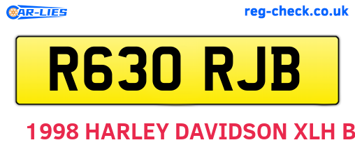 R630RJB are the vehicle registration plates.