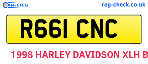 R661CNC are the vehicle registration plates.