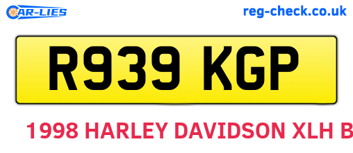 R939KGP are the vehicle registration plates.