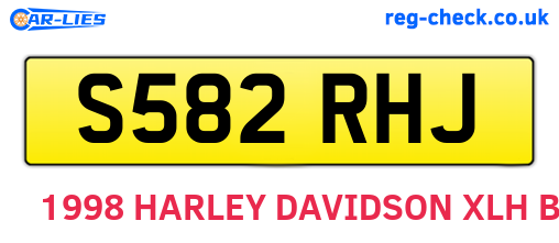 S582RHJ are the vehicle registration plates.