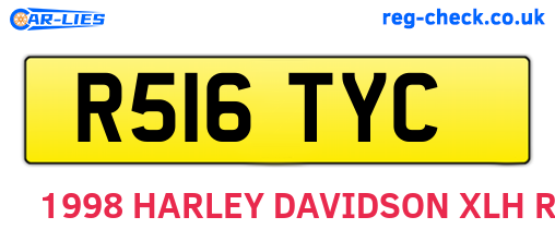 R516TYC are the vehicle registration plates.
