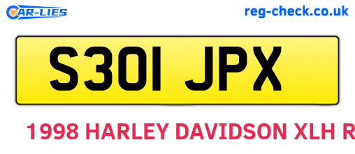 S301JPX are the vehicle registration plates.