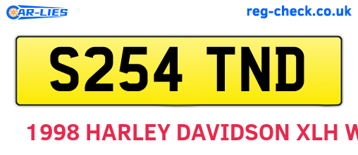 S254TND are the vehicle registration plates.