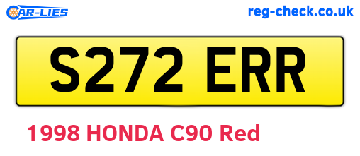 S272ERR are the vehicle registration plates.