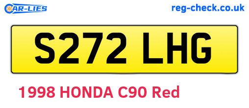 S272LHG are the vehicle registration plates.