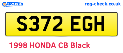 S372EGH are the vehicle registration plates.