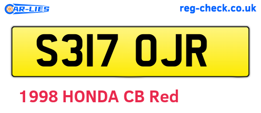 S317OJR are the vehicle registration plates.