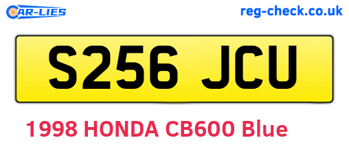 S256JCU are the vehicle registration plates.