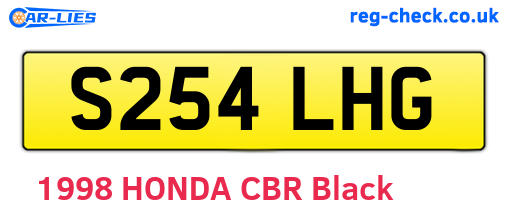 S254LHG are the vehicle registration plates.