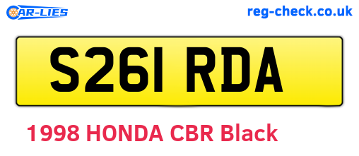 S261RDA are the vehicle registration plates.