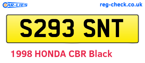 S293SNT are the vehicle registration plates.