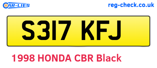 S317KFJ are the vehicle registration plates.