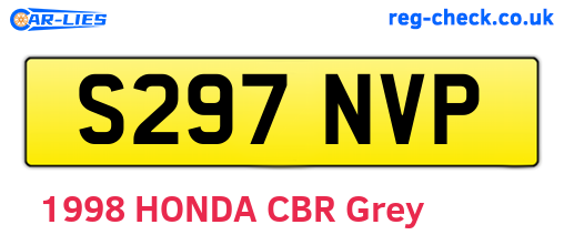 S297NVP are the vehicle registration plates.