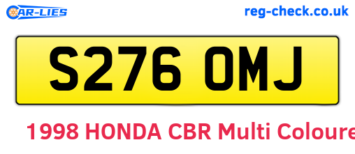 S276OMJ are the vehicle registration plates.