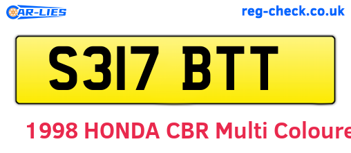 S317BTT are the vehicle registration plates.