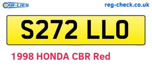 S272LLO are the vehicle registration plates.