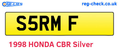 S5RMF are the vehicle registration plates.