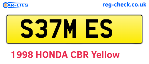 S37MES are the vehicle registration plates.