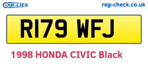R179WFJ are the vehicle registration plates.