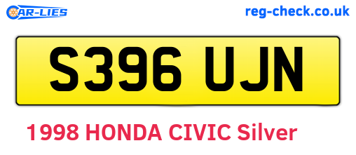 S396UJN are the vehicle registration plates.