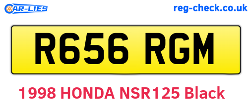R656RGM are the vehicle registration plates.