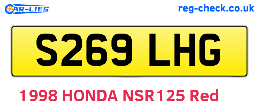 S269LHG are the vehicle registration plates.