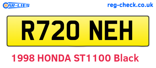 R720NEH are the vehicle registration plates.