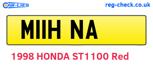 M11HNA are the vehicle registration plates.