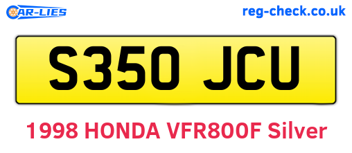 S350JCU are the vehicle registration plates.