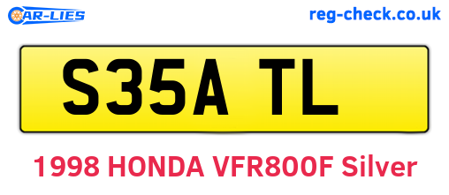 S35ATL are the vehicle registration plates.