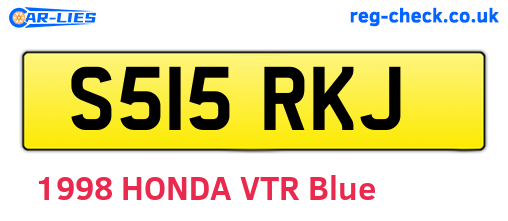 S515RKJ are the vehicle registration plates.