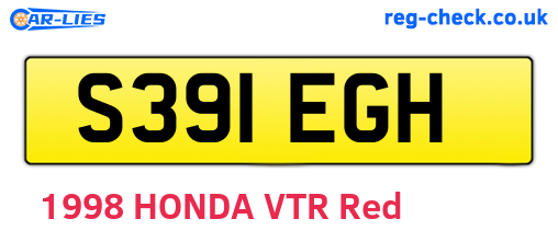S391EGH are the vehicle registration plates.