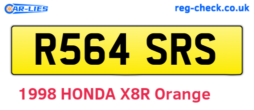 R564SRS are the vehicle registration plates.