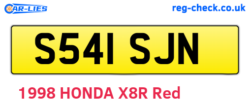 S541SJN are the vehicle registration plates.