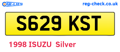 S629KST are the vehicle registration plates.