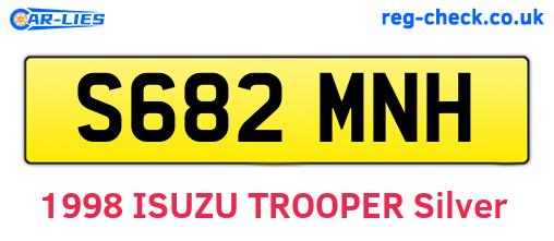 S682MNH are the vehicle registration plates.