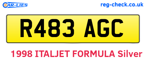 R483AGC are the vehicle registration plates.