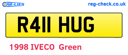 R411HUG are the vehicle registration plates.