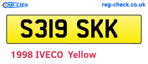 S319SKK are the vehicle registration plates.