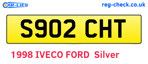 S902CHT are the vehicle registration plates.