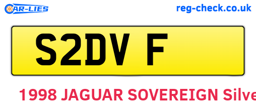 S2DVF are the vehicle registration plates.