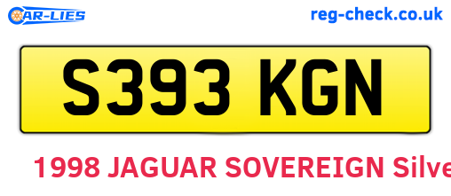S393KGN are the vehicle registration plates.