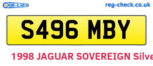 S496MBY are the vehicle registration plates.