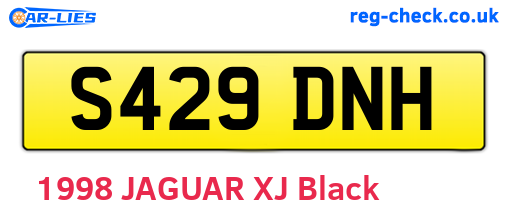 S429DNH are the vehicle registration plates.