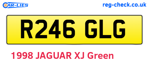 R246GLG are the vehicle registration plates.