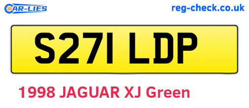 S271LDP are the vehicle registration plates.
