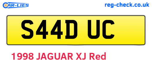 S44DUC are the vehicle registration plates.
