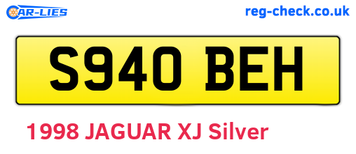 S940BEH are the vehicle registration plates.
