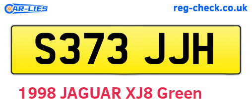 S373JJH are the vehicle registration plates.