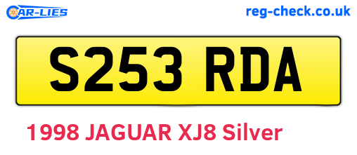 S253RDA are the vehicle registration plates.